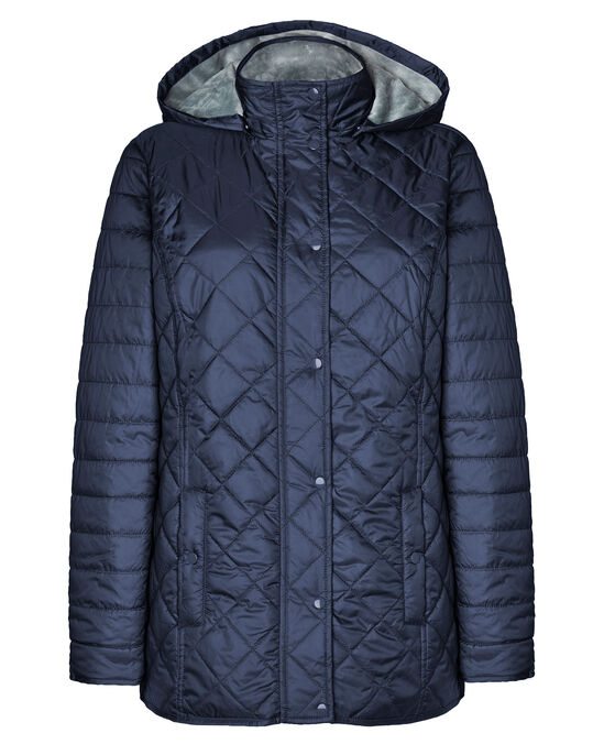 Cosy-You Fleece Lined Hooded Quilted Jacket