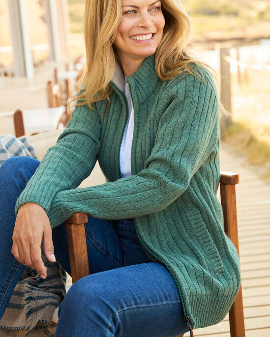 Sherpa Trim Cardigan