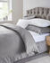 300 Thread Count Sateen Striped Oxford Duvet Set With Oxford Pillowcases