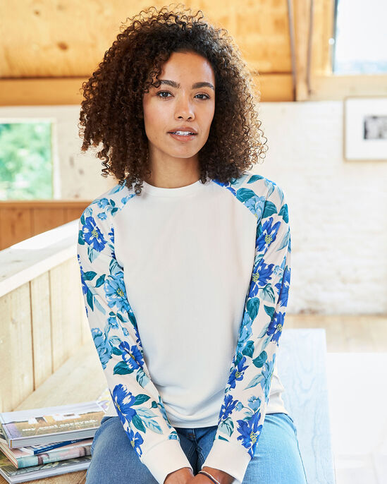 Coming-Up-Roses Print Sleeve Top