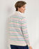Stripe Zip-Neck Sweatshirt