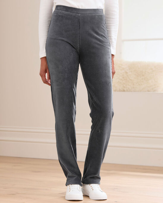 Slim-Leg Pull-On Stretch Jersey Cord Trousers