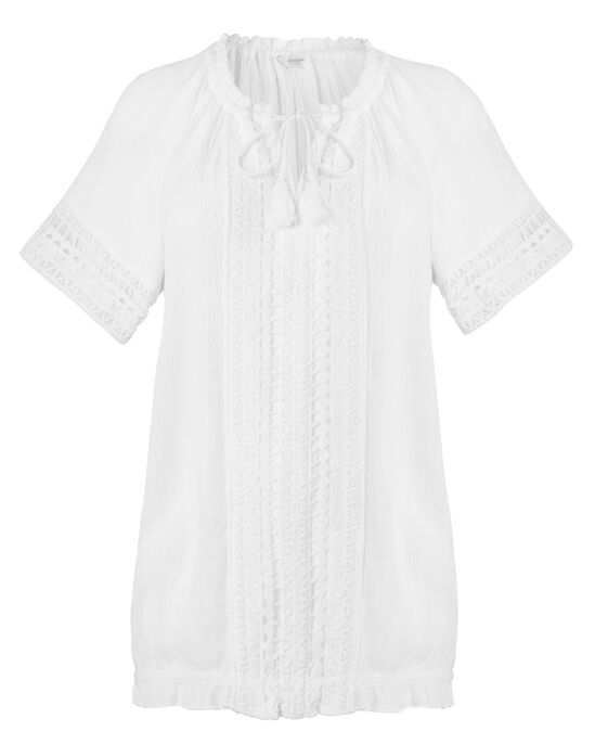 June Elasticated Hem Crinkle Blouse