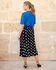 Printed Pull-On Midi Skirt