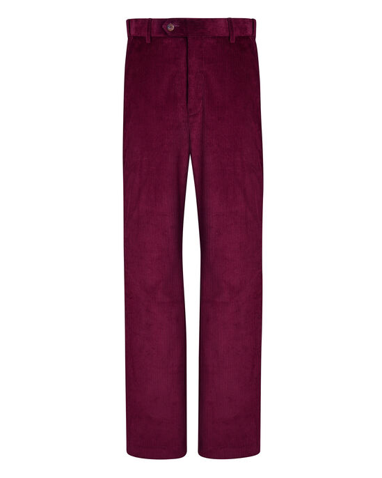 Flat Front Cord Trousers
