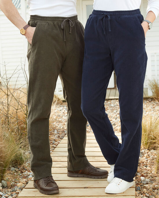Stretch Cord Pull-On Trousers