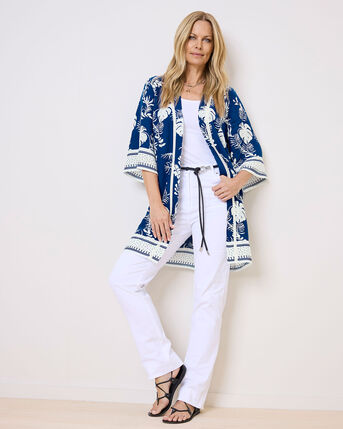 Long Printed Kimono