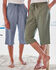 Cotton Pull-On Crop Trousers