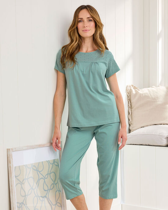 Broderie Trim PJ Set