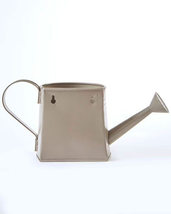 Vintage Half Wall Watering Can Planter