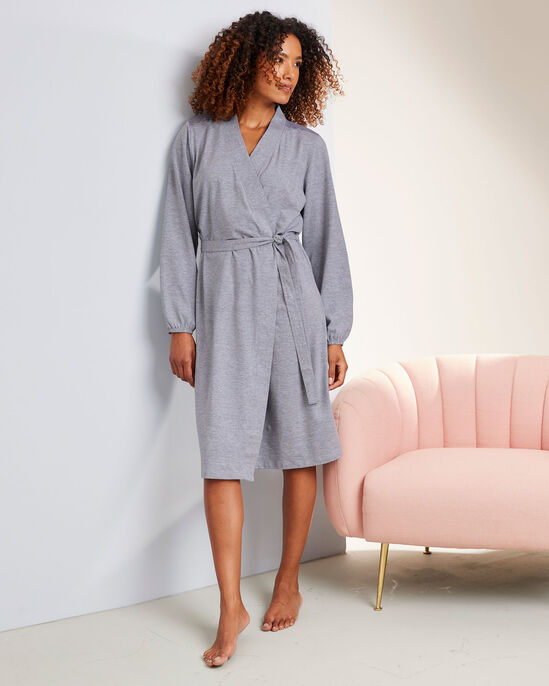 Lace Trim Dressing Gown