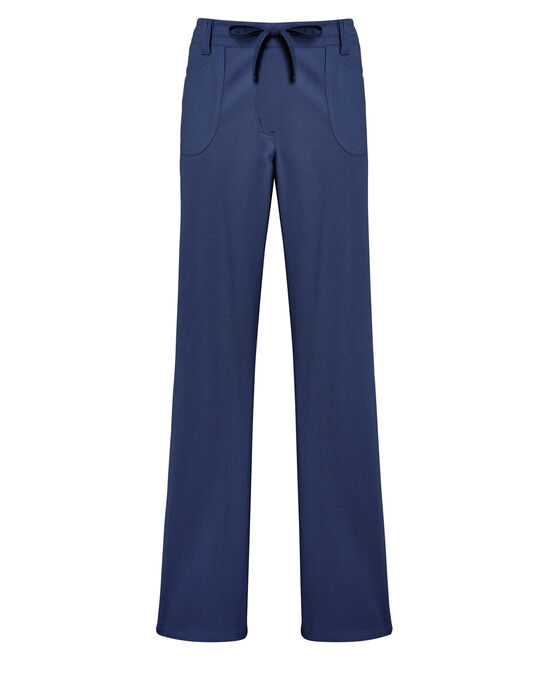 Wrinkle Free Straight Leg Pull-On Trousers