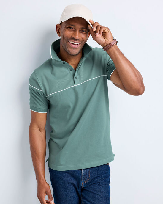Signature Short Sleeve Textured Polo Shirt