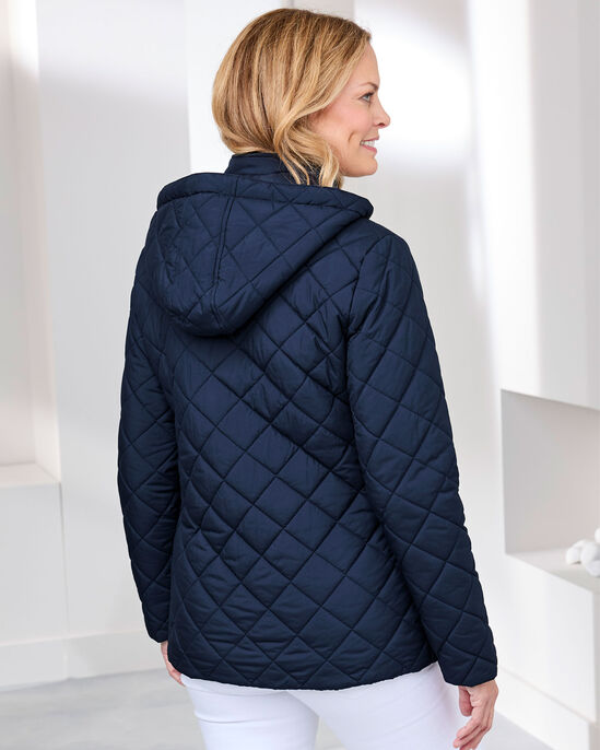 Showerproof Hooded Quilted Jacket