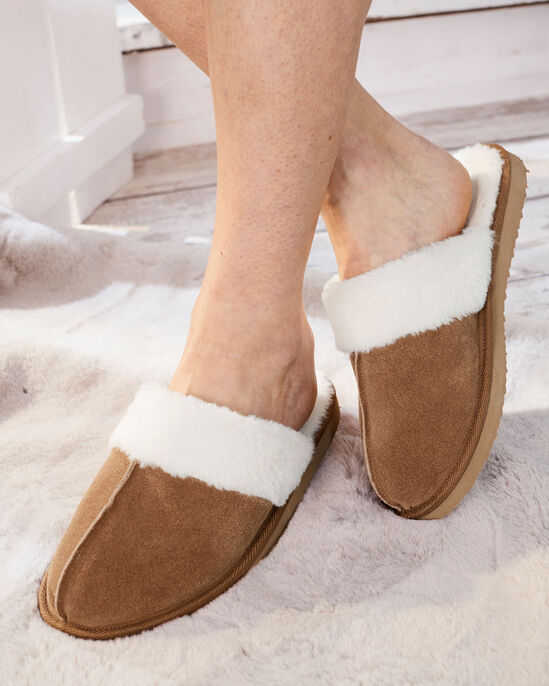 Suede Mule Slippers