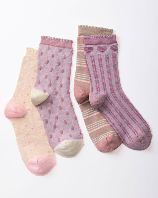 4 Pack Soft Touch Scallop Socks