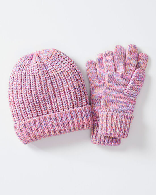 Fleece Lined Hat and Glove Set