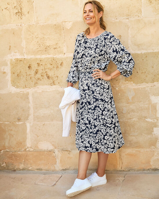 Printed Midi Dress