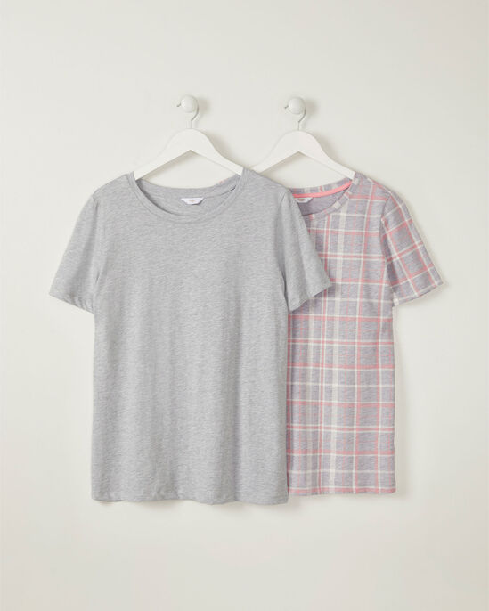 4 Piece Short Sleeve PJ Set