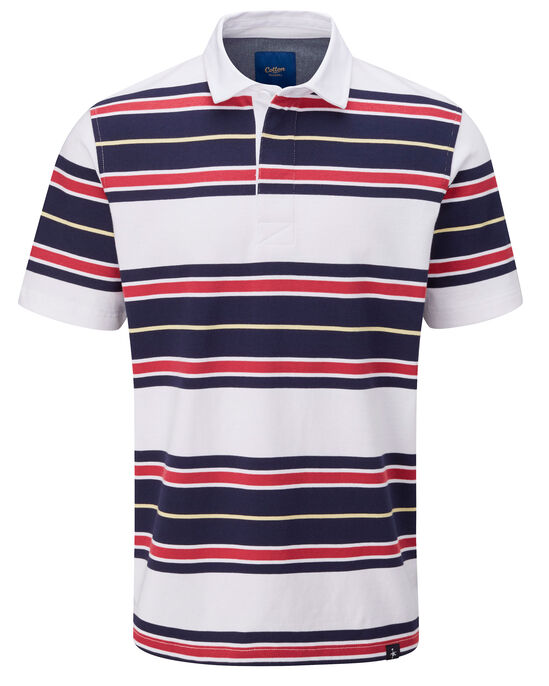 Short Sleeve Stripe Rugby Shirt