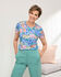 Print Textured Jersey Top