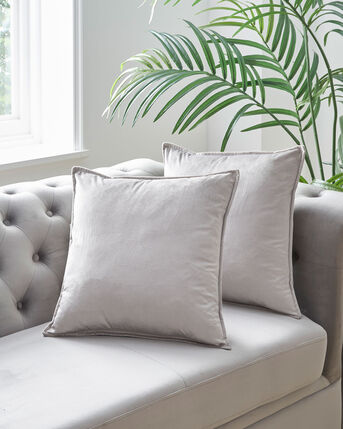 Pack of 2 Oxford Edge Velvet Cushions