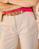 Scalloped Pocket Twill Chino Trousers