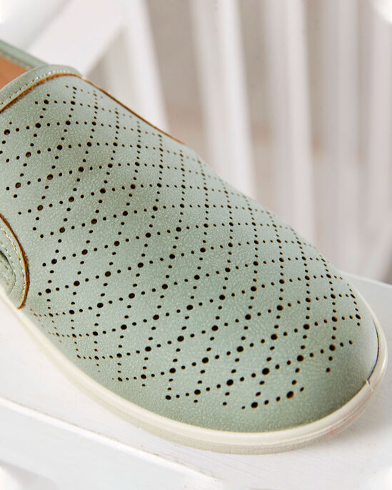 Soft Step Laser-Cut Slip-On Shoes