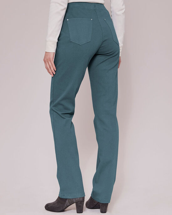 Premium Pull-On Straight-Leg Twill Trousers