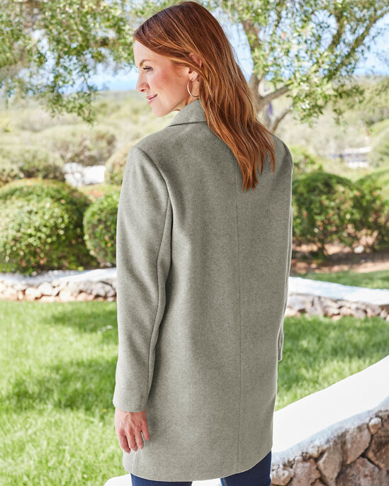 Wool-Look Unlined Coat