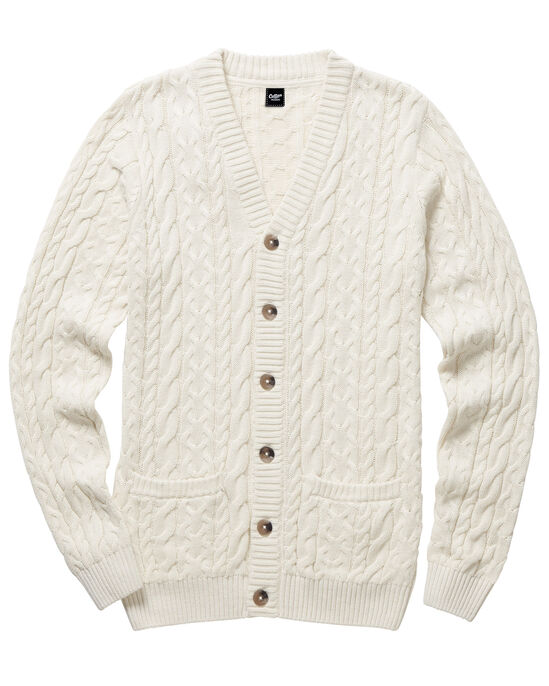 Cotton Cable Button Cardigan