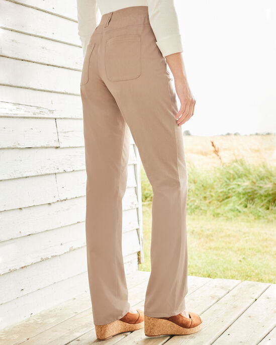 Wrinkle Free Straight Leg Pull-On Trousers