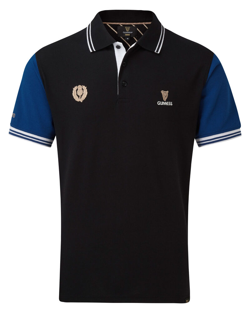 Guinness Short Sleeve Scotland Polo Shirt at Cotton Traders