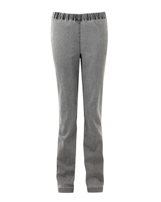 Pull-On Stretch Denim Trousers 