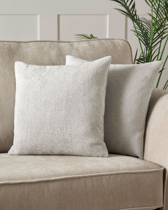 Pack of 2 Chenille Basketweave Cushions