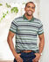 Jacquard Stripe Polo Shirt