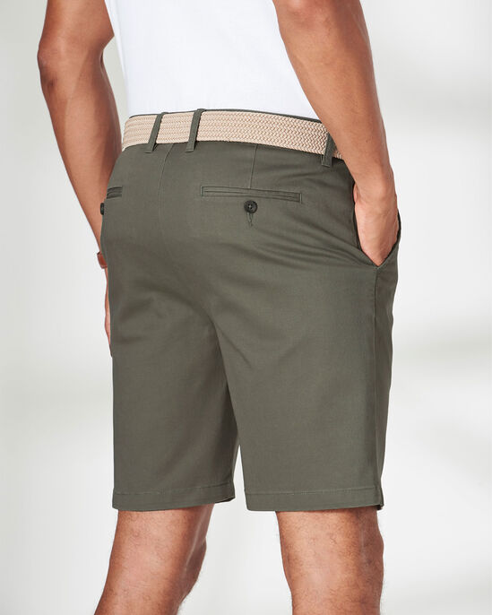 Flat Front Stretch Chino Shorts