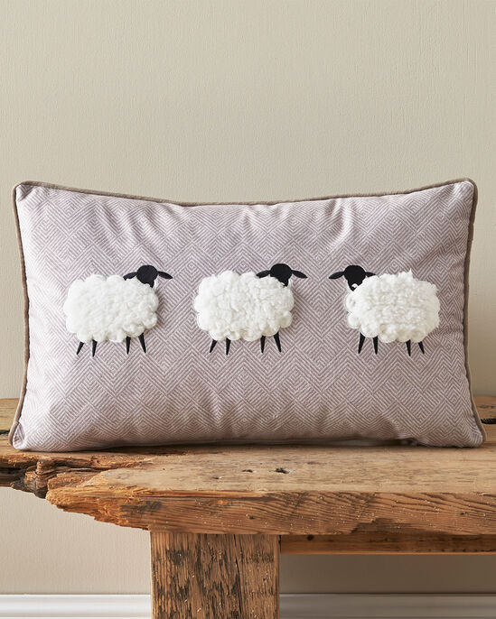 Appliqué Sheep Cushion