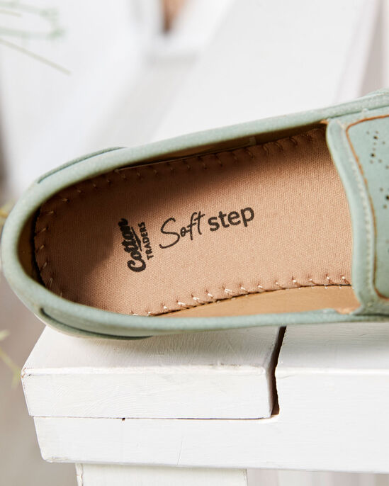Soft Step Laser-Cut Slip-On Shoes