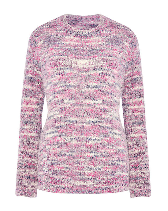 Softly-Does-It Crew Neck Eyelash Jumper