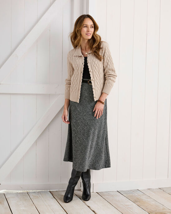 Cable Button Cardigan