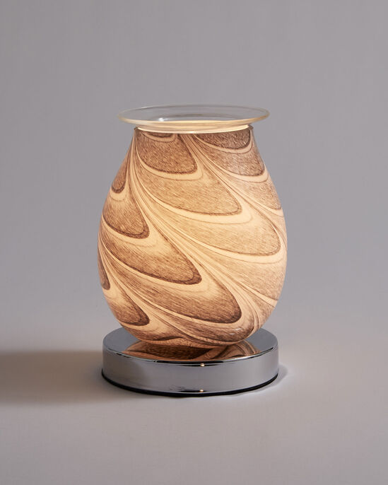 Aroma Lamp With Marble Effect Glass