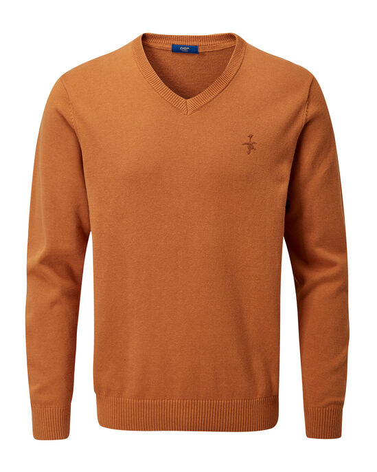 Cotton V-Neck Jumper