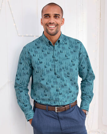 Long Sleeve Soft Touch Winter Print Shirt