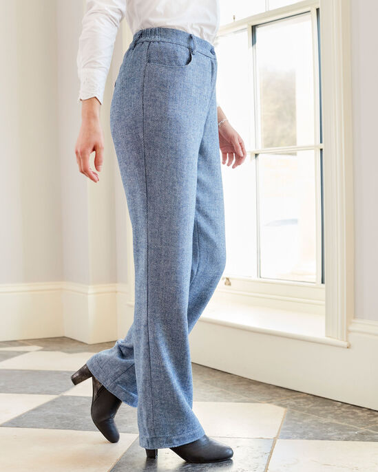 Going Places Wide Straight Leg Elasticated Waist Trousers