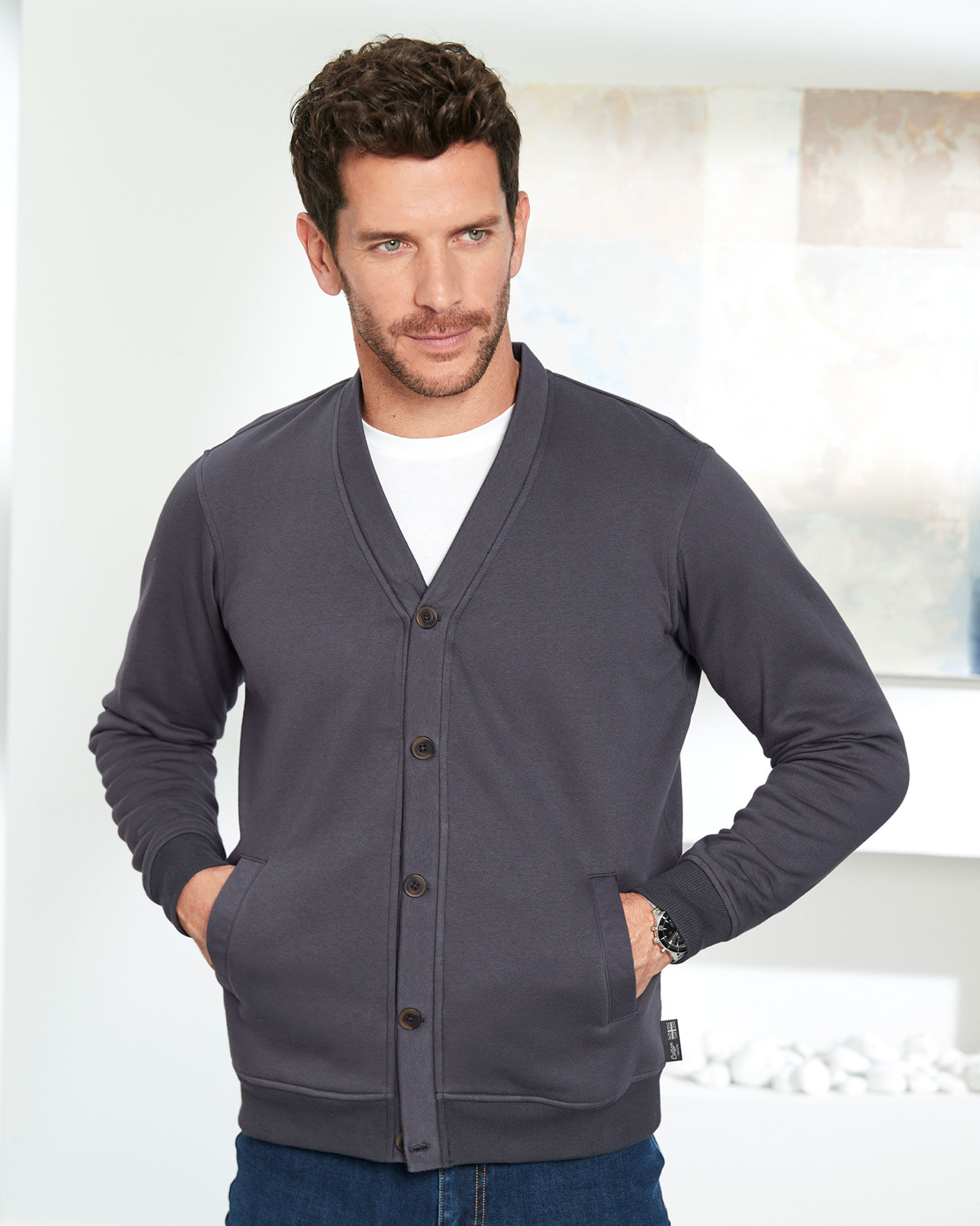 Cotton traders mens cardigans shop