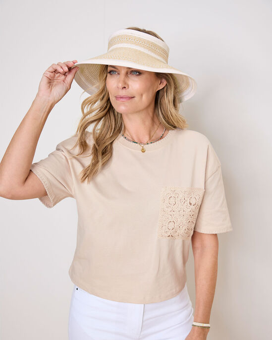 Roll-Up Straw Visor