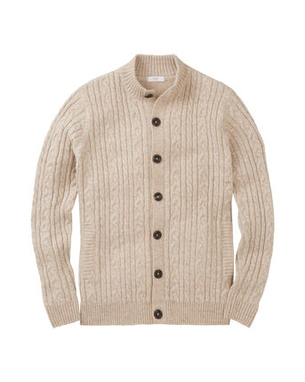 Cable Knit Button Through Cardigan