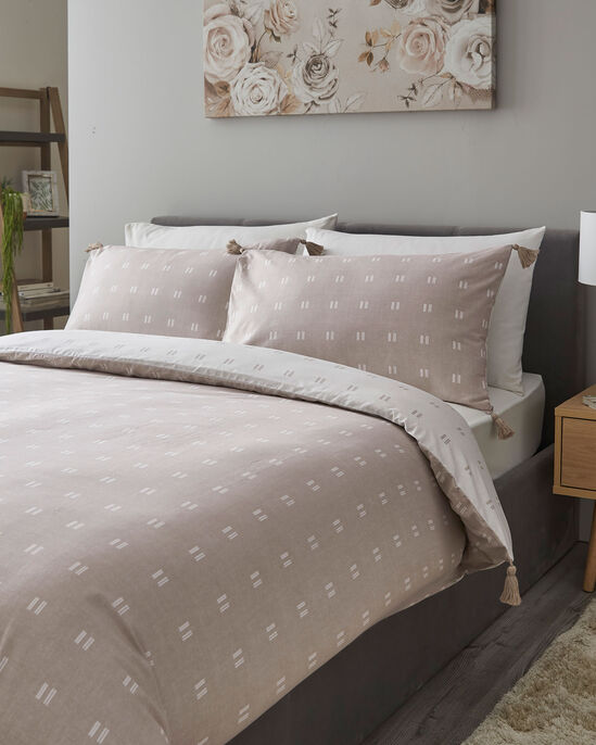 Double Tick Printed Duvet Set