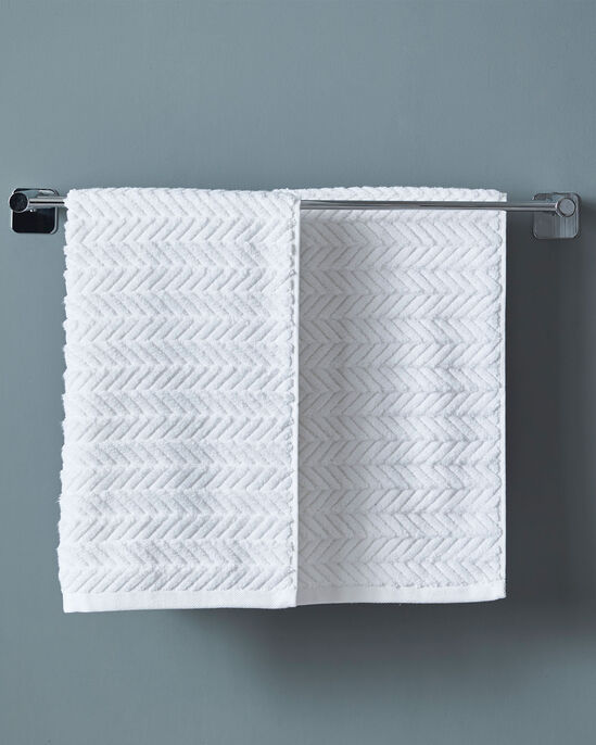 2 Pack Textured Herringbone Hand Towels